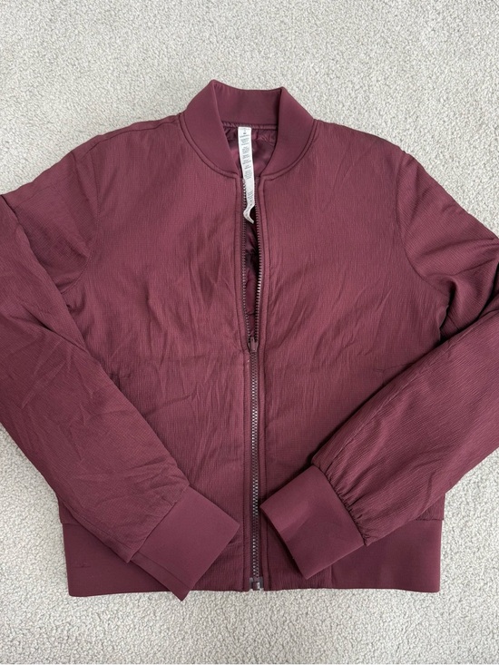 lululemon athletica Jackets & Blazers - Lululemon Women's Bomber Jacket in Deep Burgundy